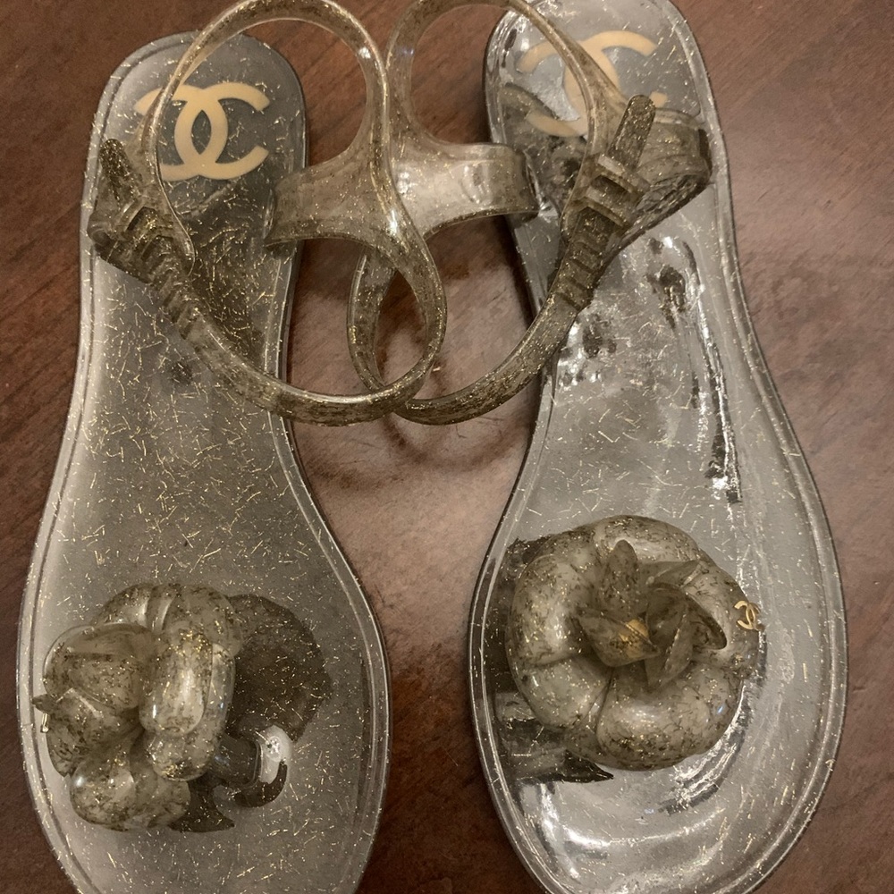 Chanel jelly sandals